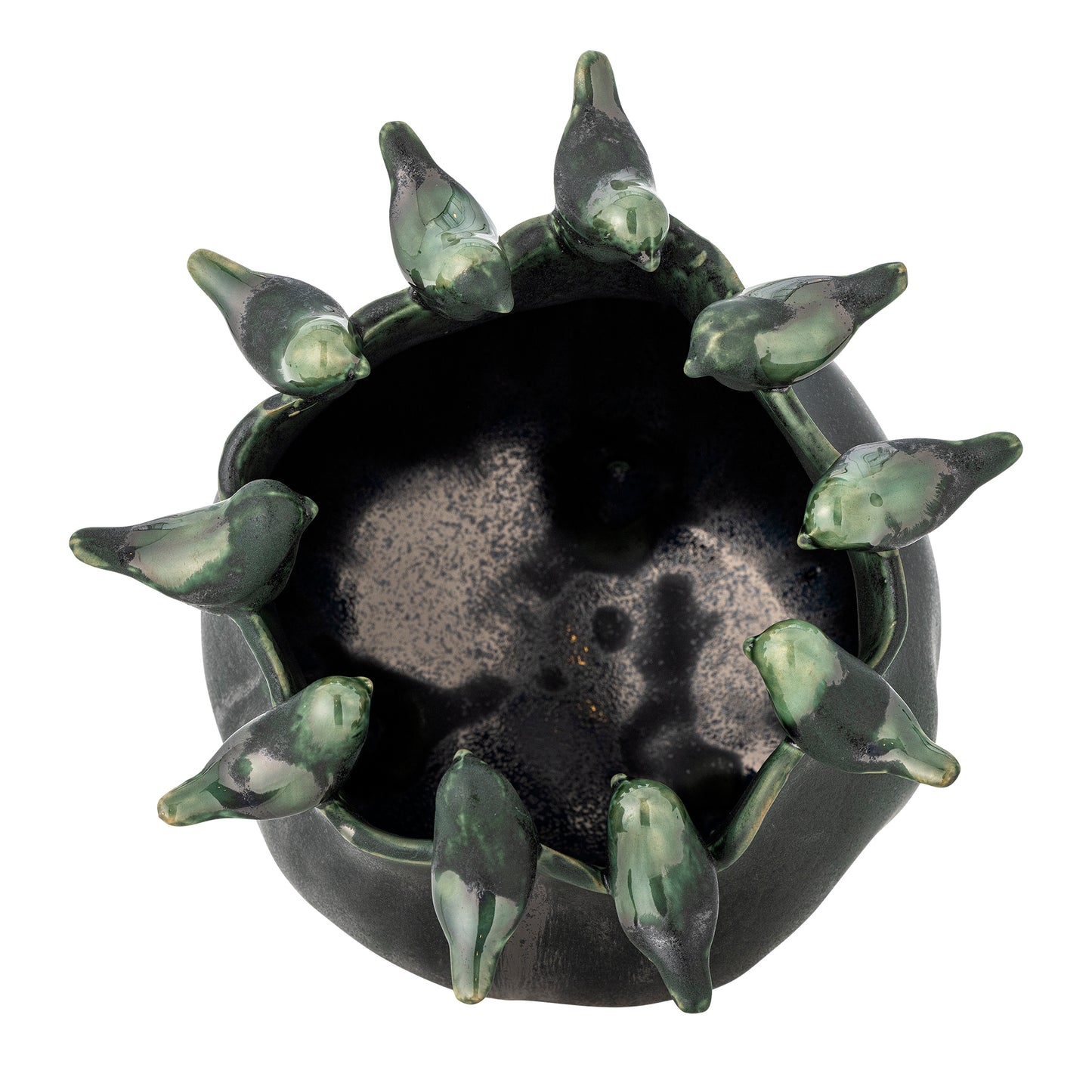 Charlize Pot de fleurs, Verte, Grès