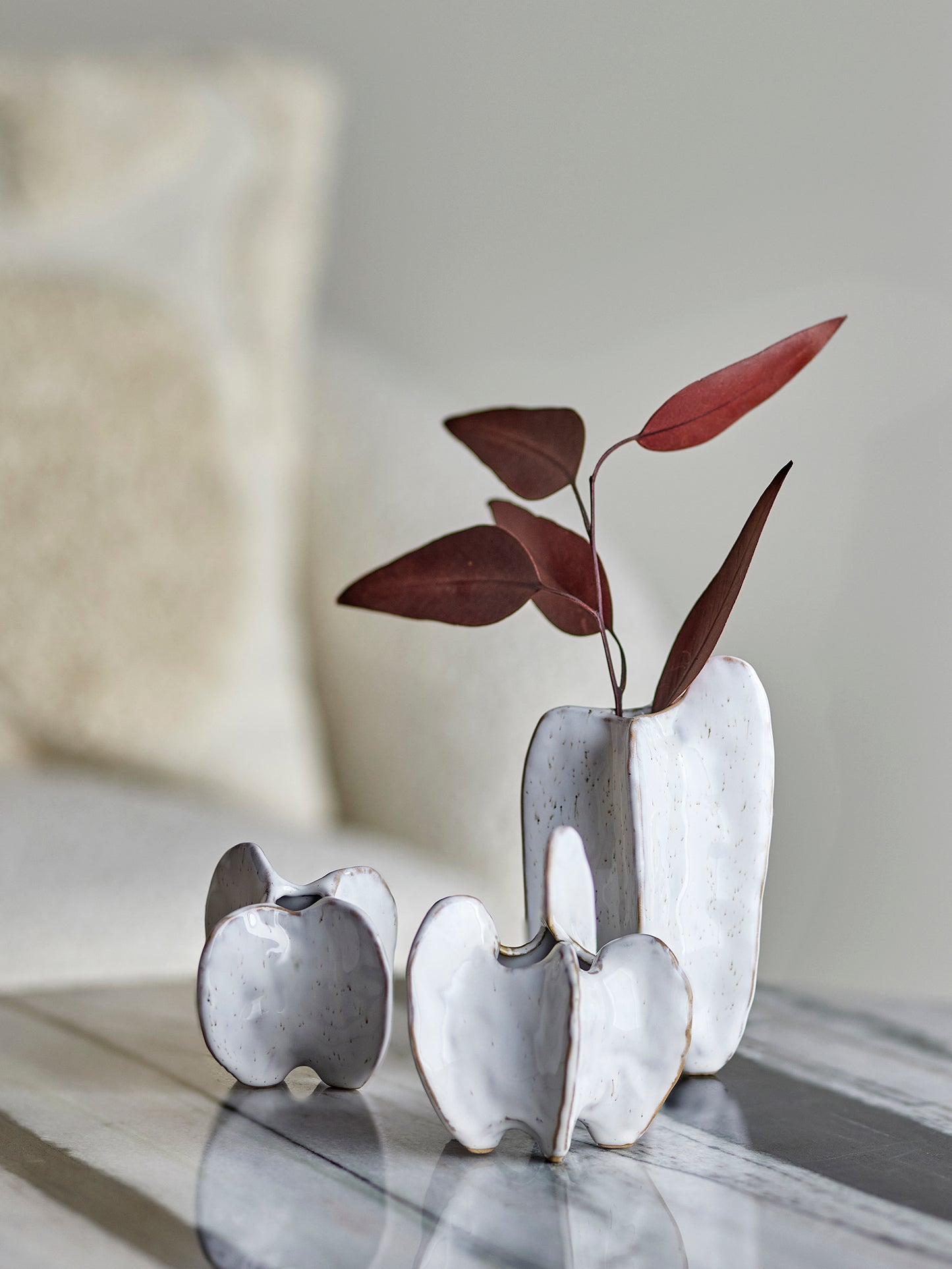 Jayce Vase, Blanc, Grès