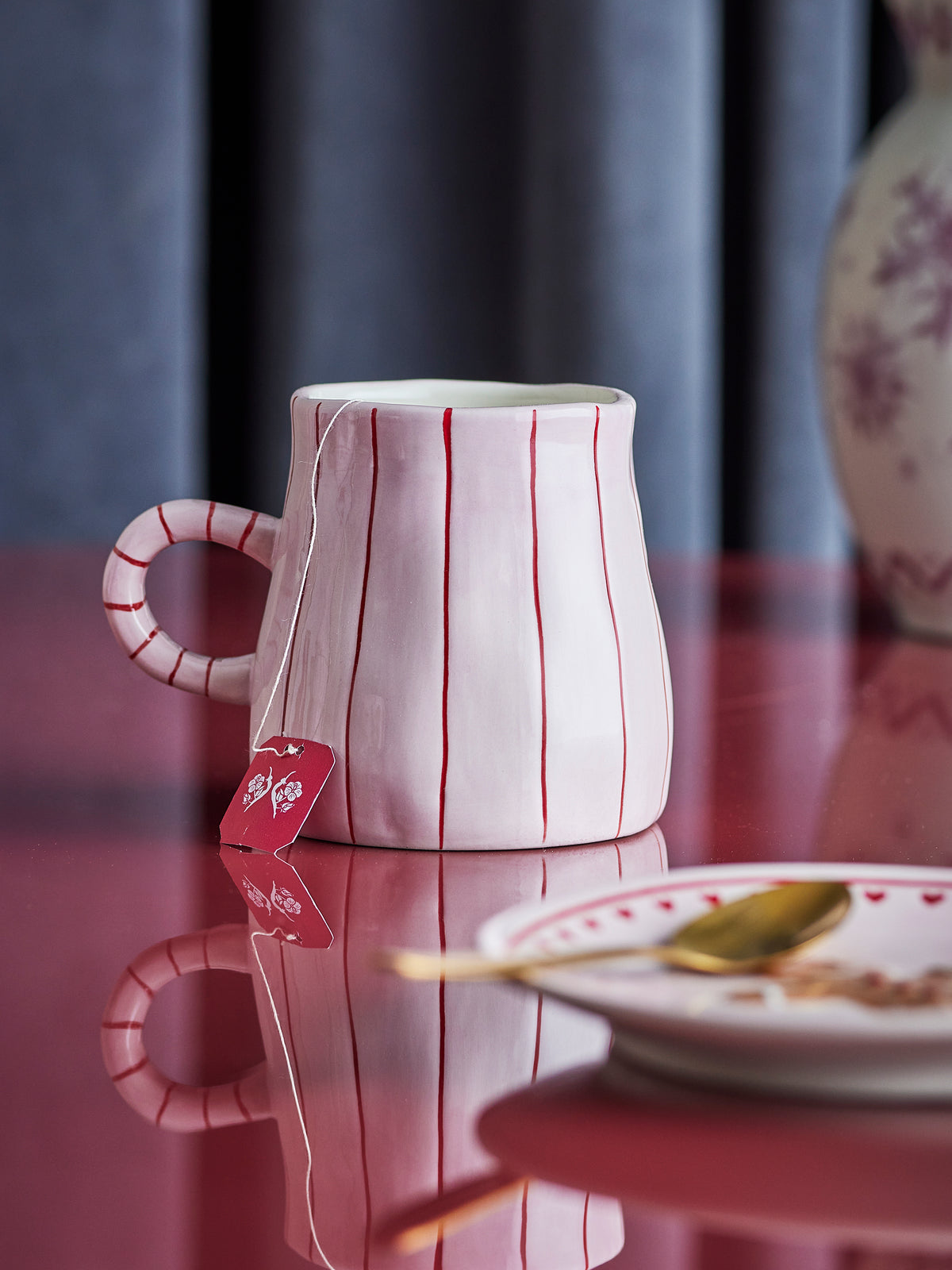 Mug, Multicolore, Grès - Shirly  D9xH9 cm,