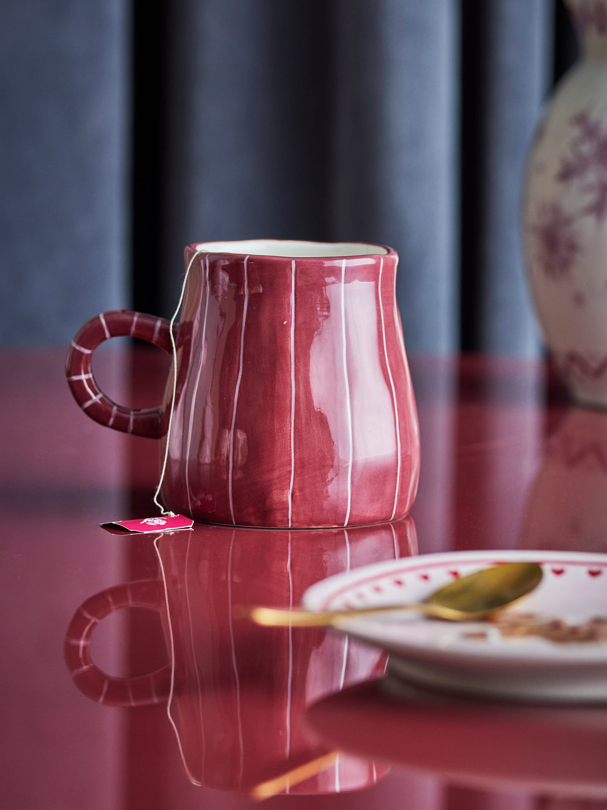Mug, Multicolore, Grès - Shirly  D9xH9 cm,