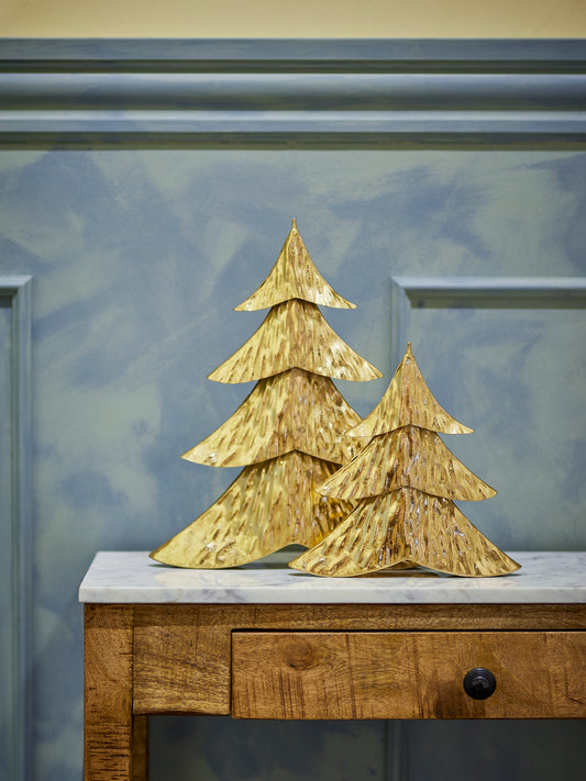 Arbre déco, Or, Fer, Kaiam L23xH23,5xW5/L30xH37xW7 cm, Set of 2
