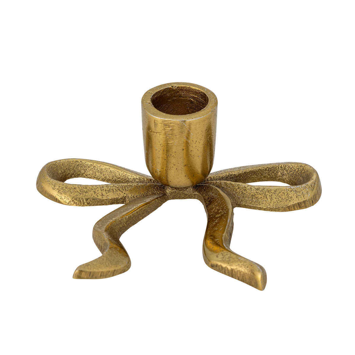 Bougeoir, Or, Aluminium- Nanda  L11,5xH4xW8,5 cm