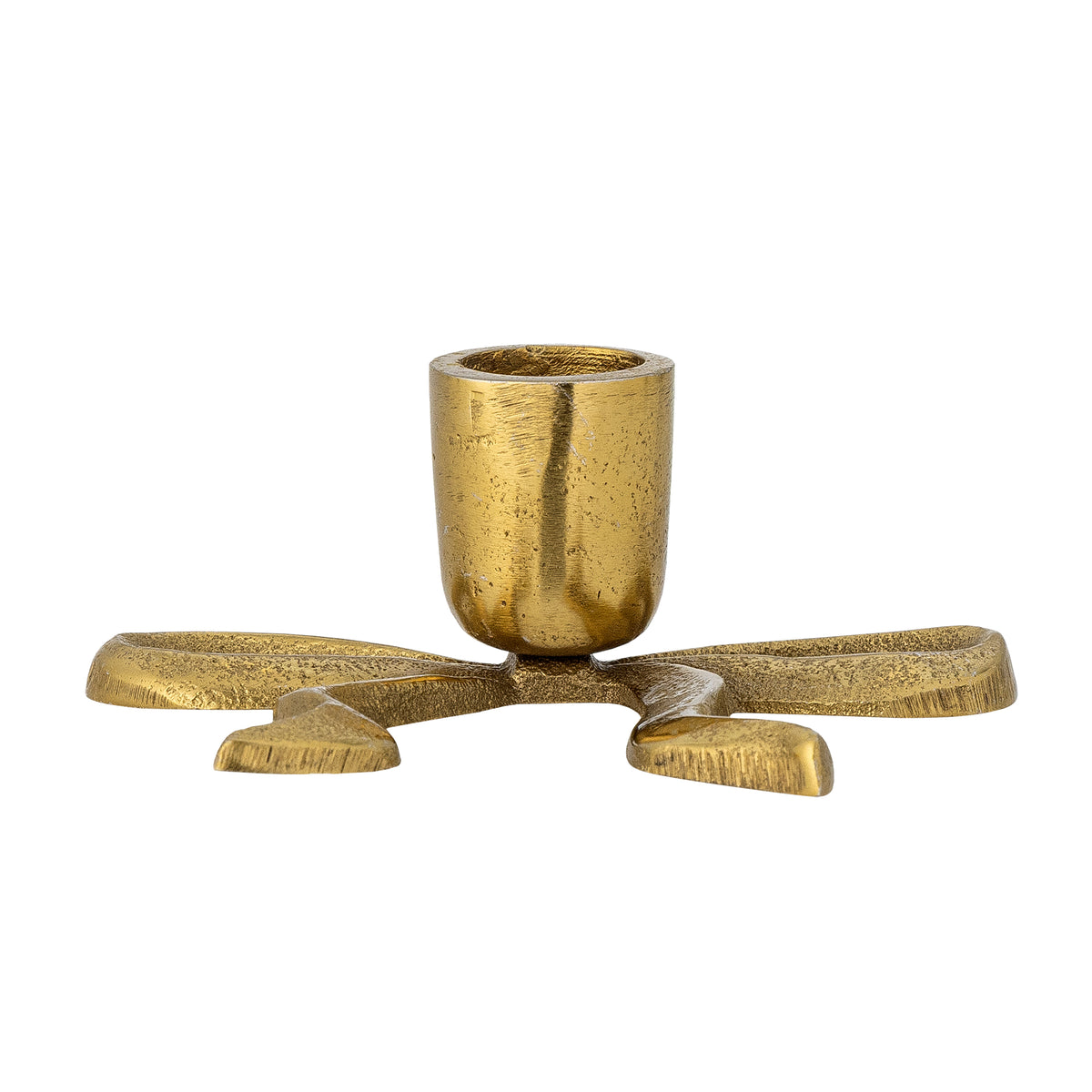 Bougeoir, Or, Aluminium- Nanda  L11,5xH4xW8,5 cm