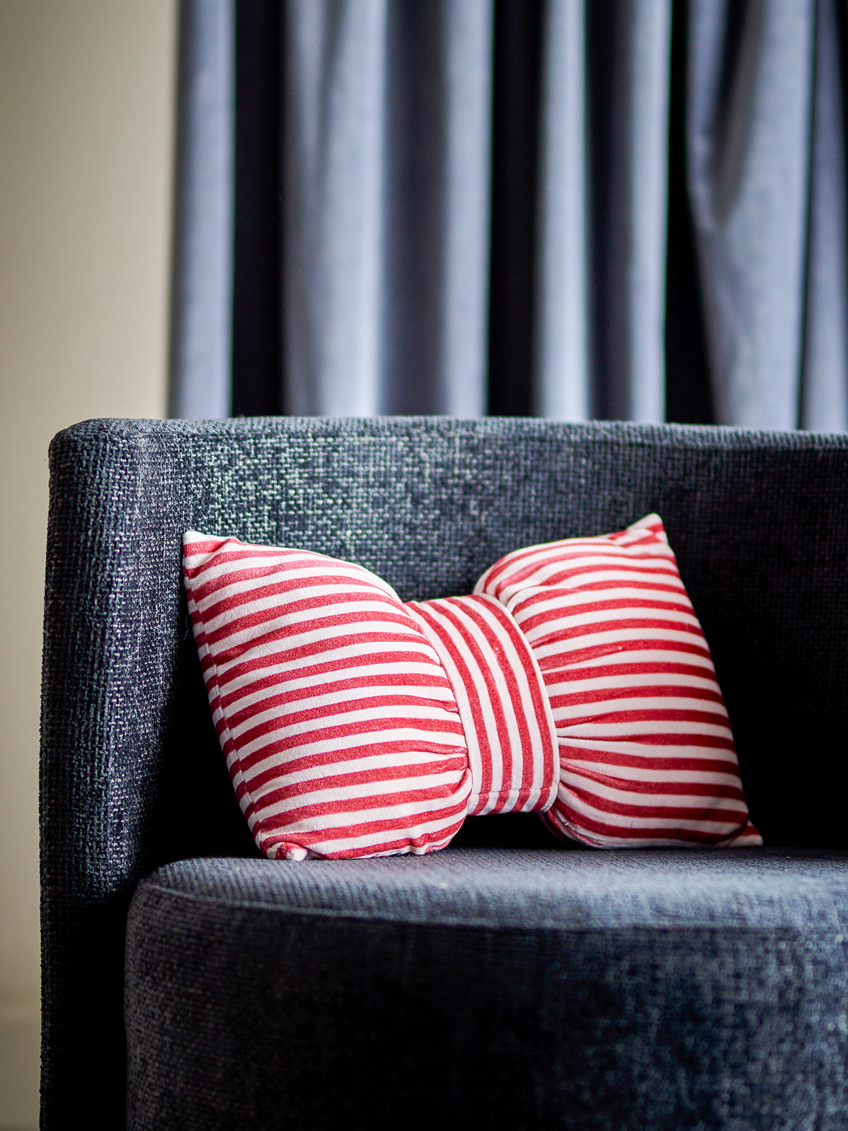 Coussin, Rouge, Coton OEKO-TEX®- Livia  L45xW30 cm