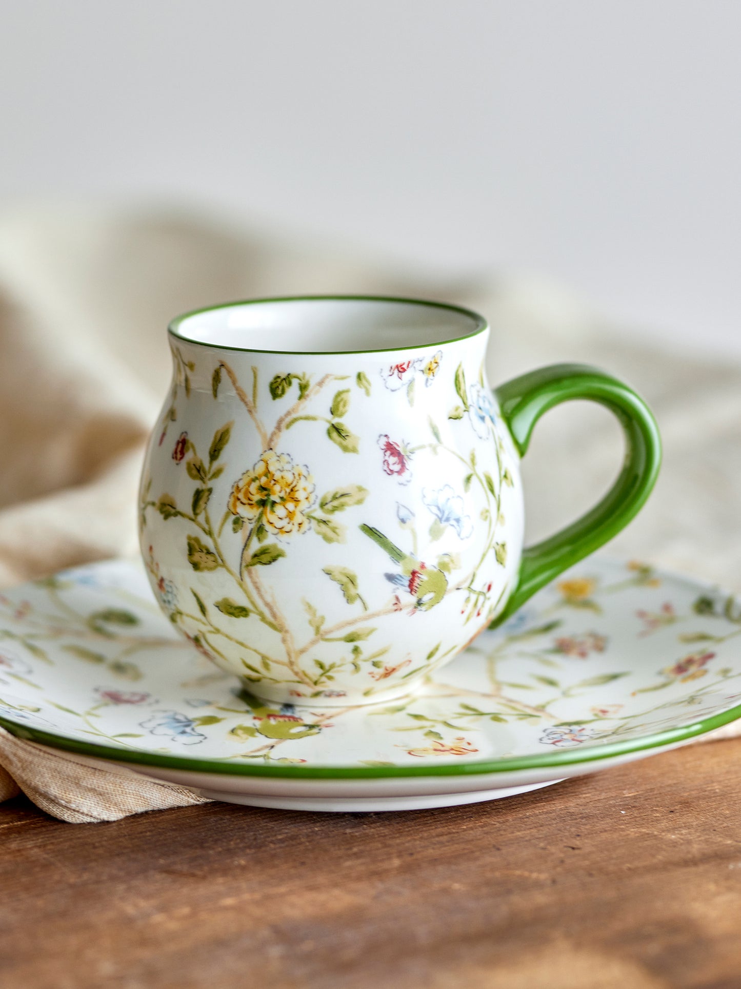 Tasse, Multicolore, Grès - Bloomie D9xH9 cm