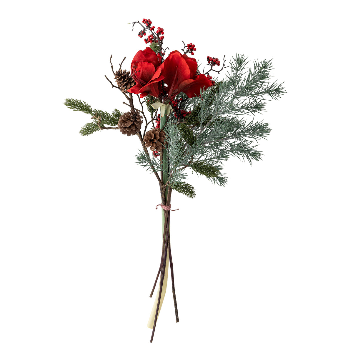 Bouquet, Fleurs artificielles, Rubia , Rouge, D45xL105 cm