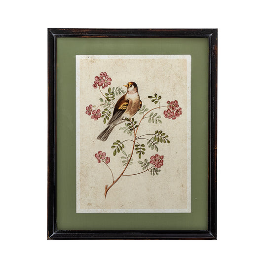 Illustration avec cadre, Multicolore, Bois de sapin Renji - L40xH50xW2,5 cm