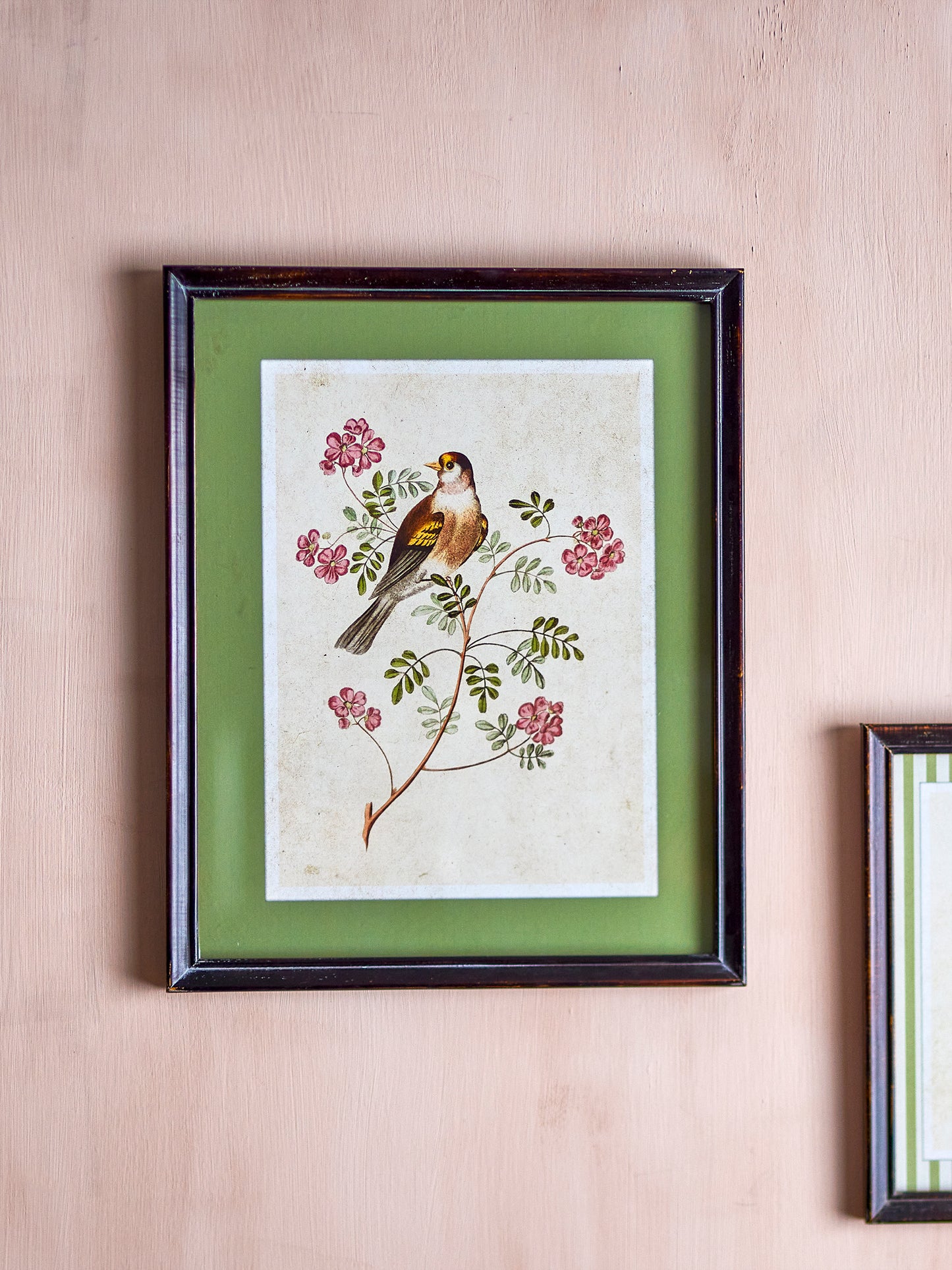 Illustration avec cadre, Multicolore, Bois de sapin Renji - L40xH50xW2,5 cm