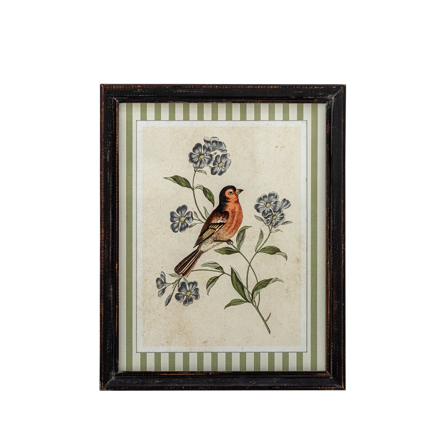 Illustration avec cadre, Multicolore, Bois de sapin - Renji L28xH35,5xW2 cm