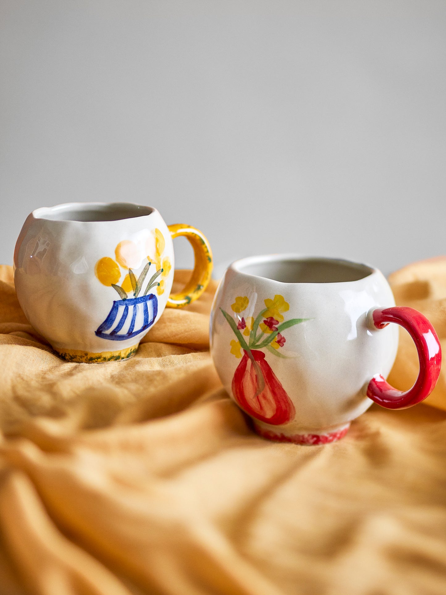 Tasse, Multicolore, Grès Hiba D8,5xH7,5 cm