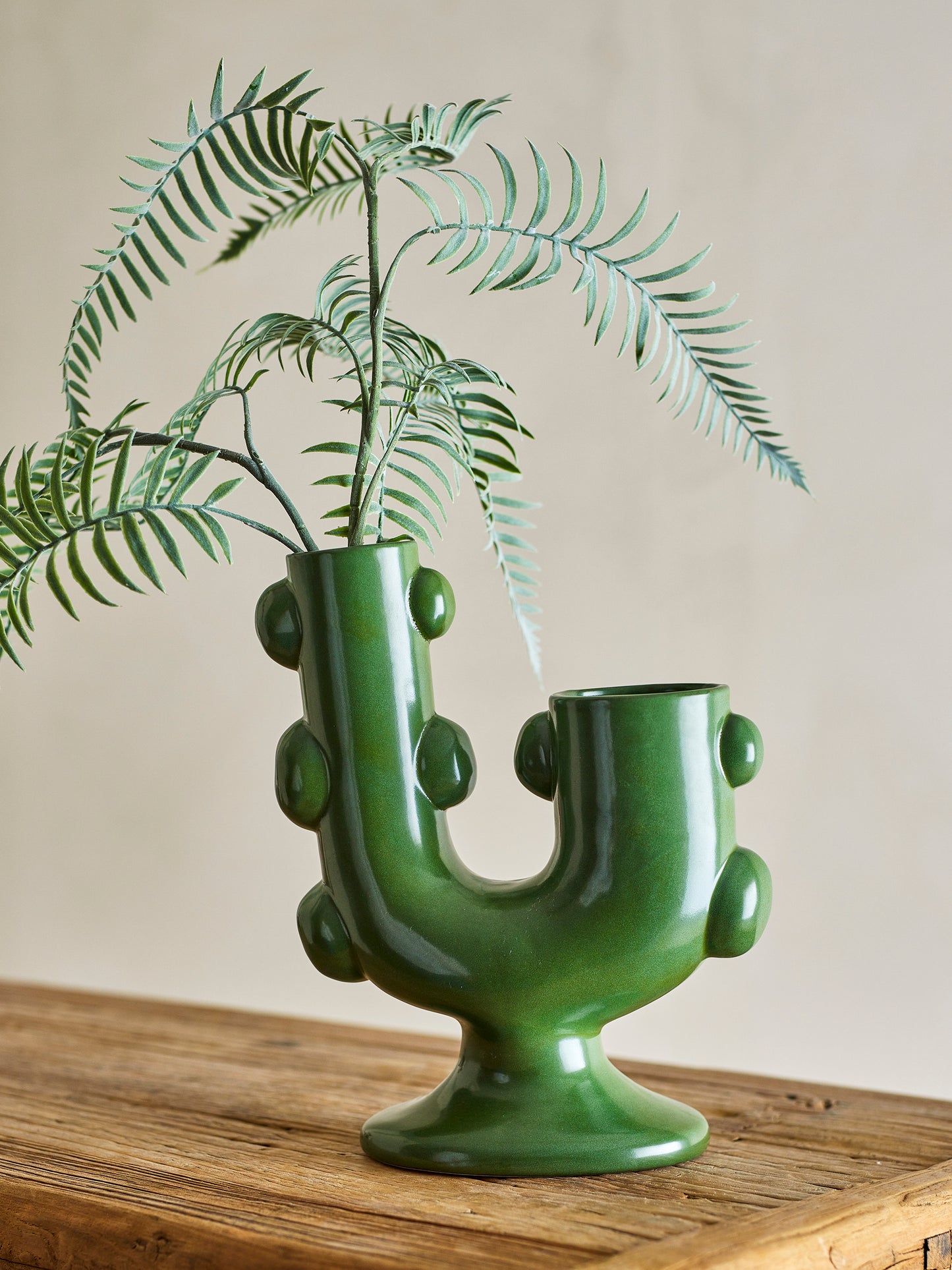 Vase, Verte, Grès - Tanu D22xL28xH12 cm