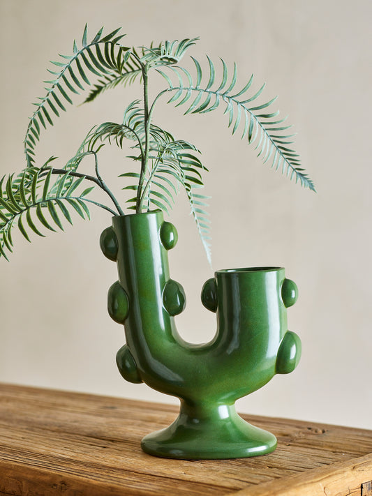 Vase, Verte, Grès - Tanu D22xL28xH12 cm