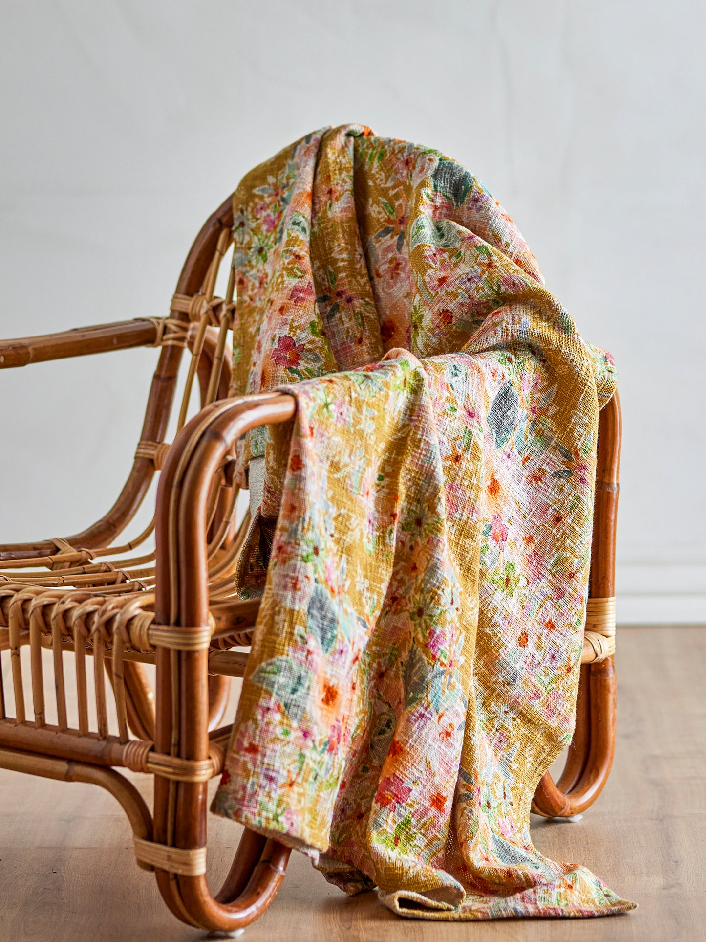 Plaid, Multicolore, Coton - Manoj  L152xW127 cm