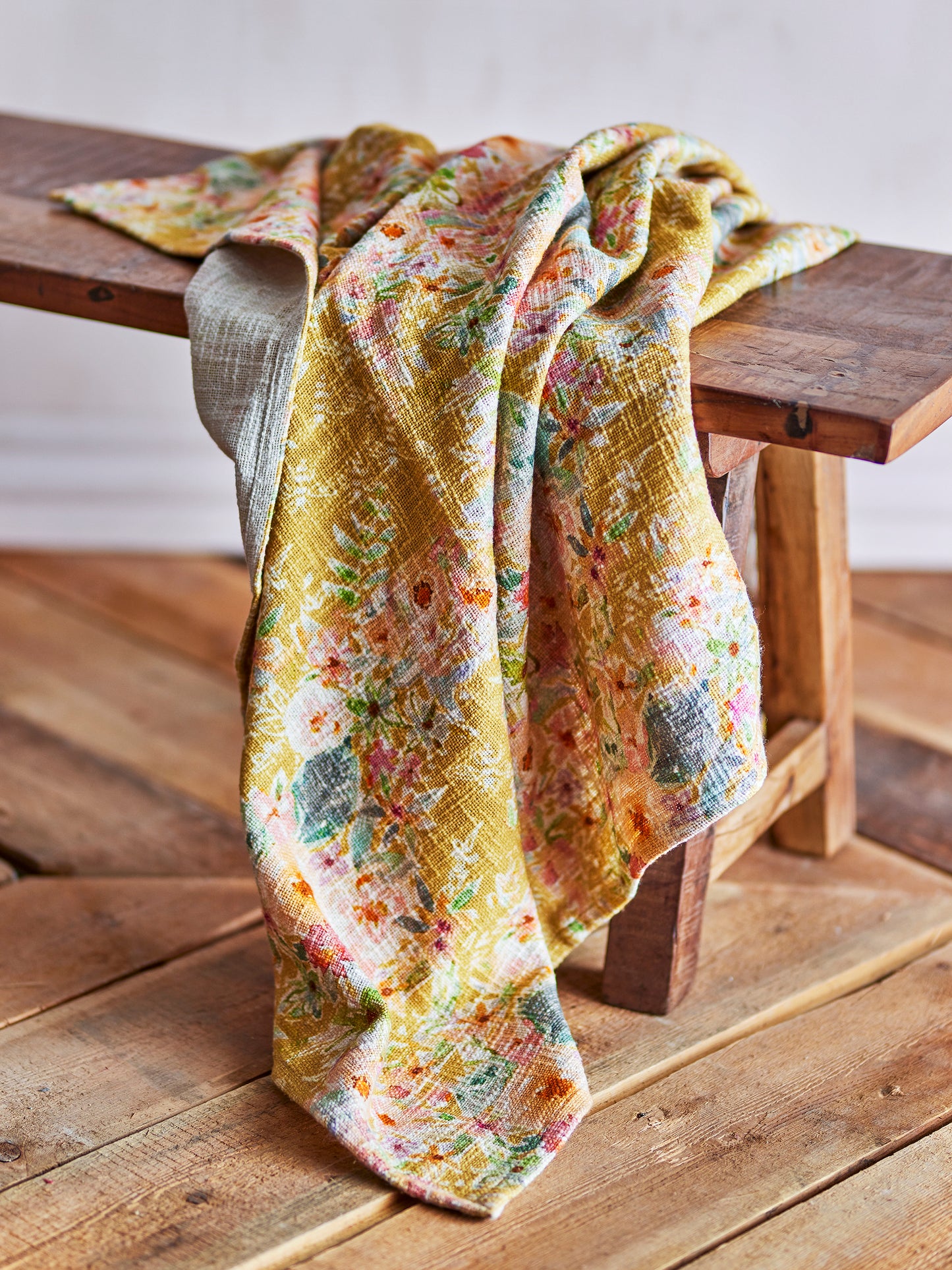 Plaid, Multicolore, Coton - Manoj  L152xW127 cm