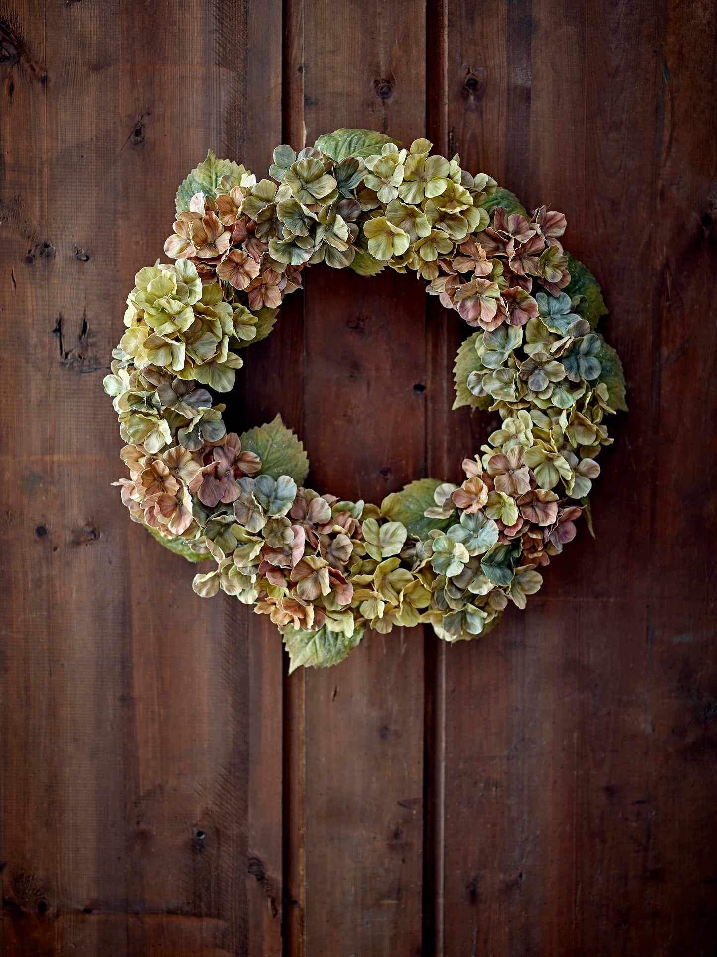 Couronne, Rose, Fleurs artificielles - Hydrangea D61xH13 cm