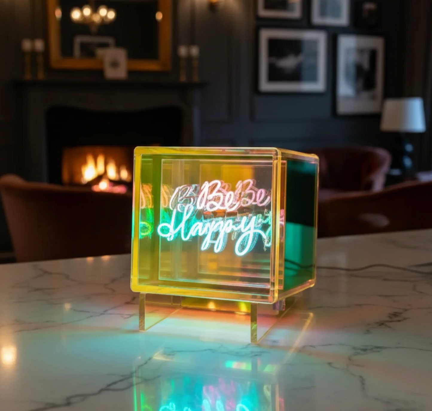 Cube   lumineux   -   HOME   SWEET   HOME