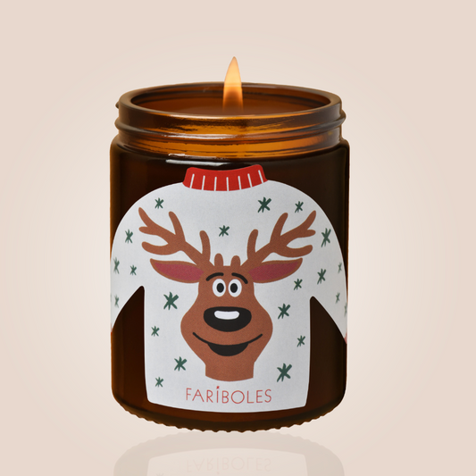 Bougie Pull De Noël Blanc 140g