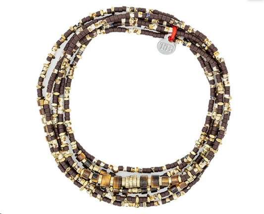 LEOPARD Slim 6 Collier et Bracelet 6 tours
