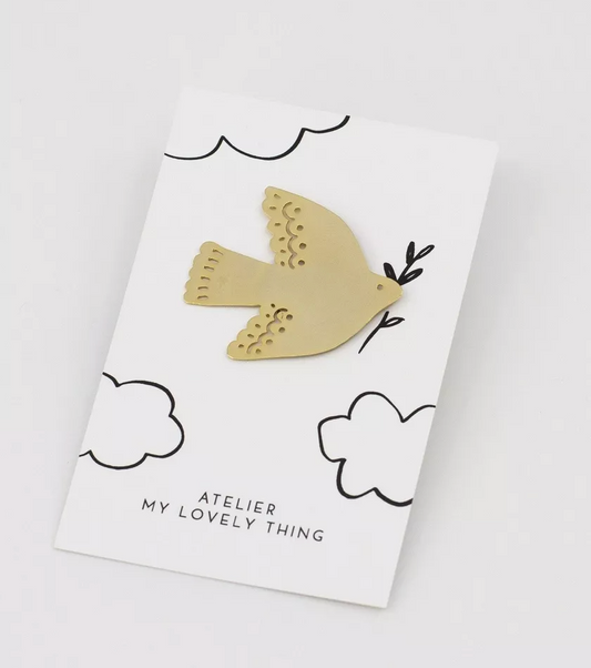 Pin's Colombe En Laiton