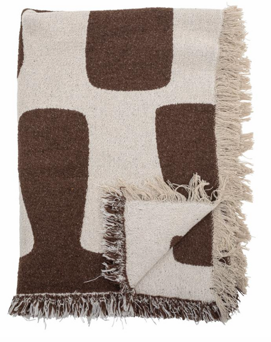 Bilston Plaid, Marron, Coton recyclé