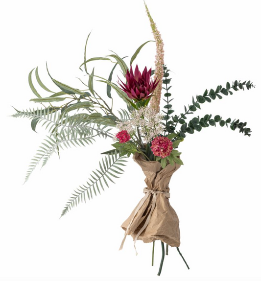 Crown Bouquet, Rouge, Fleurs artificielles