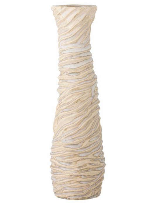 Damien Vase, Blanc, Grès