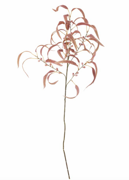 Eucalyptus Tige, Rouge, Fleurs artificielles