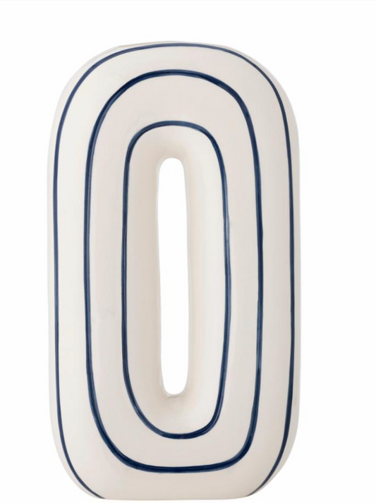 Mae Vase, Bleu, Céramique