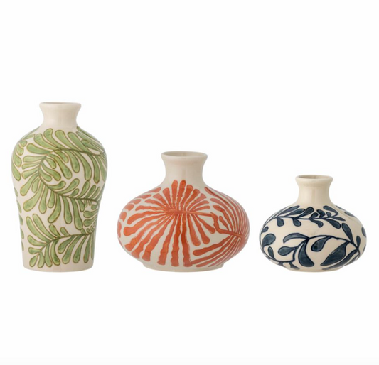Fauni Vase, Verte, Grès