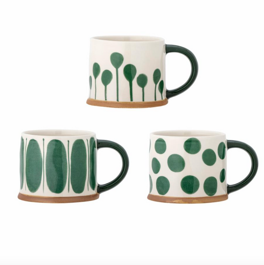 Linora Mug, Verte, Grès