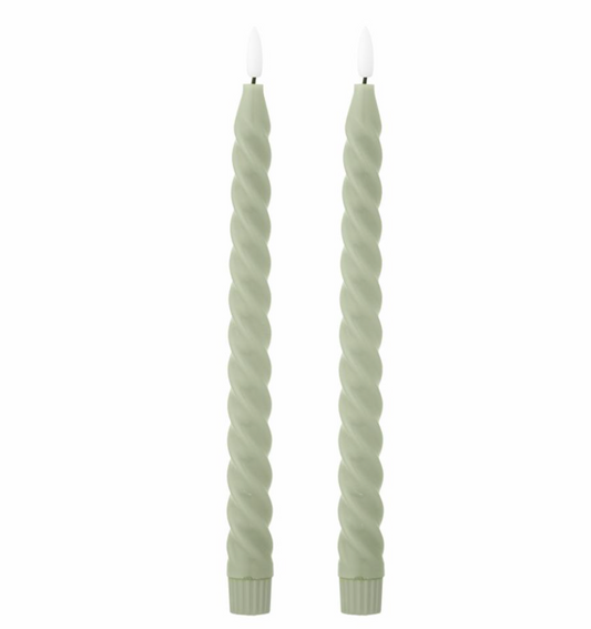 Ponza LED Candle, Verte, Paraffine