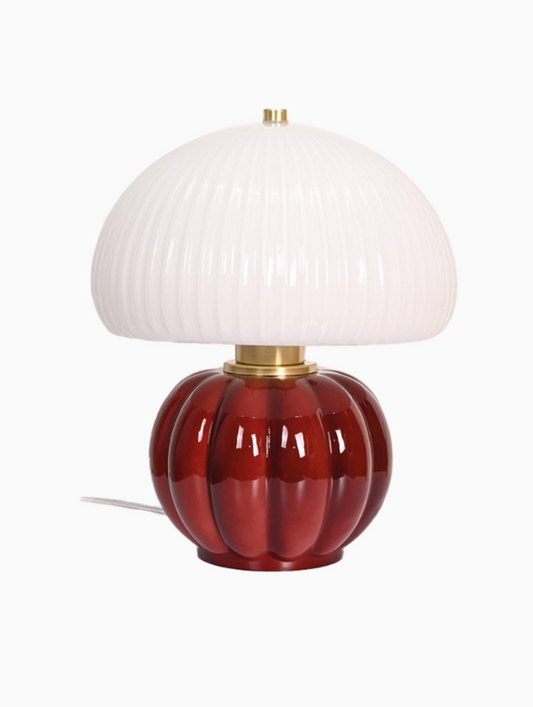 Lampe Madeleine burgandy D22 H25cm