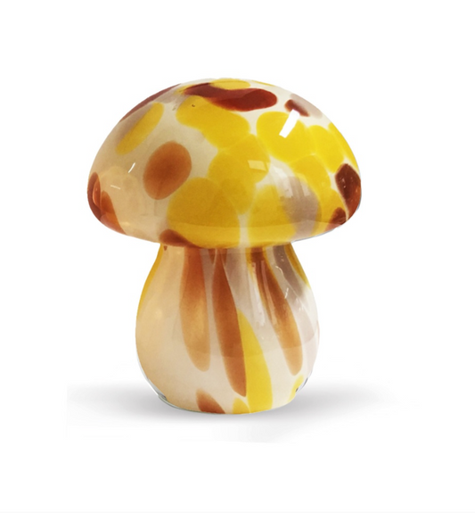 Déco LED champi tacheté  à piles D13,5 H15,5cm