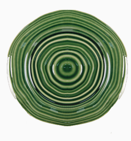 Assiette Sapa plate vert nature D26,9 H2,7cm