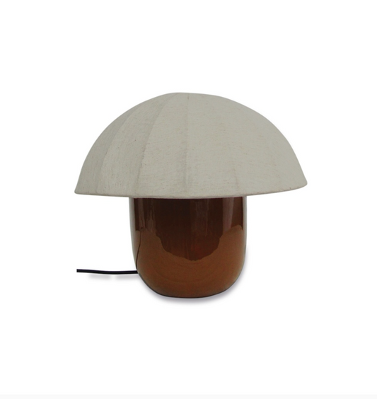 Lampe champi pm marron D30 H26cm