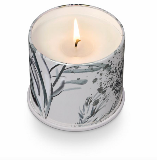Winter White Vanity Tin Bougie, Blanc,