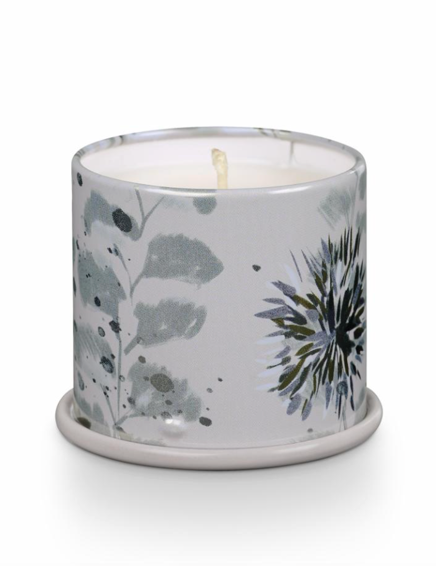 Winter White Demi Vanity Tin Bougie, Blanc