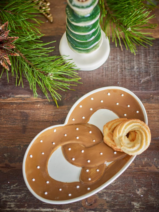 Treats Assiette de service, Marron, Grès