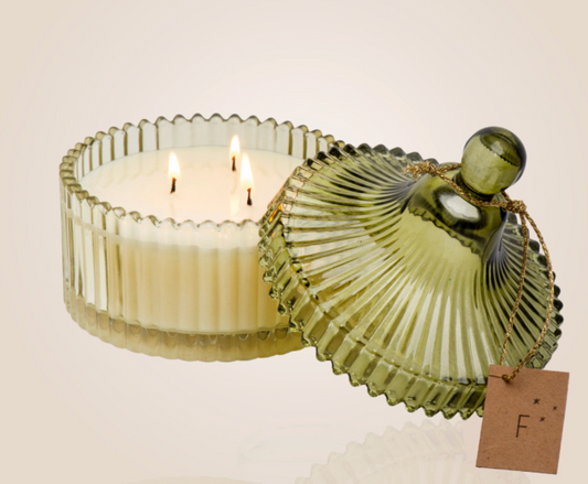 Bougie Bonbonniere verte - Musc des Neiges, 190g