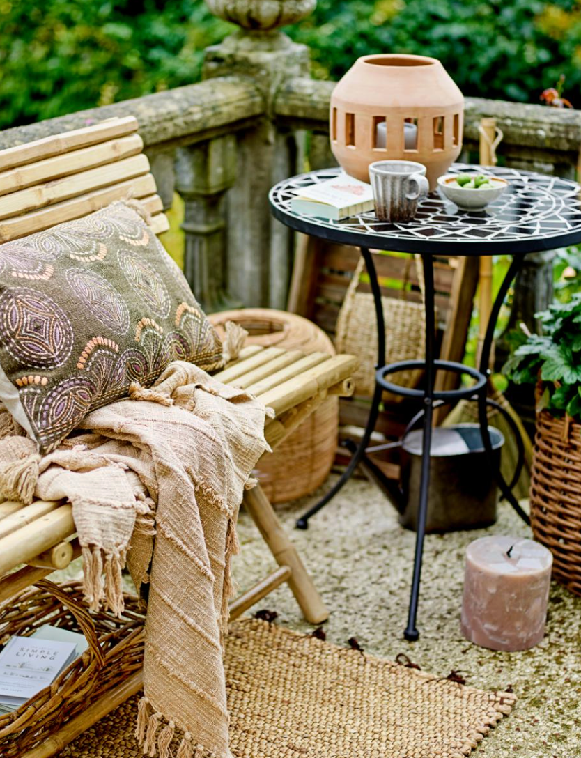 Terrazzo Bougie, Marron, Paraffine