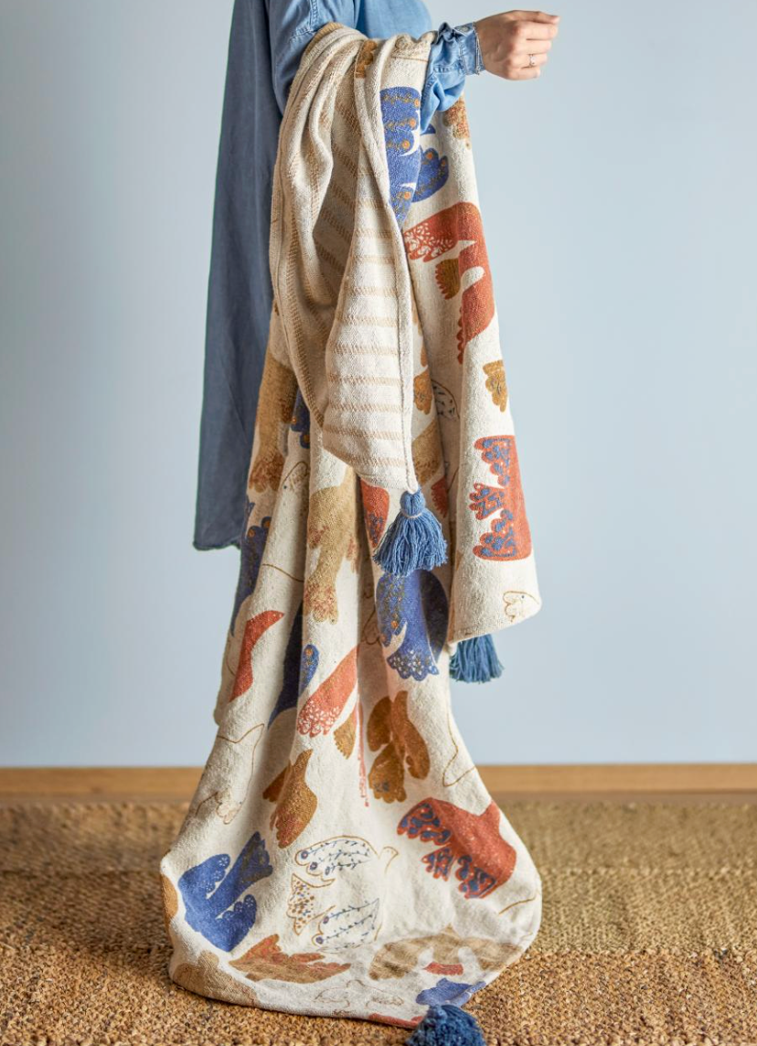 Anniversary Plaid, Multicolore, Coton recyclé