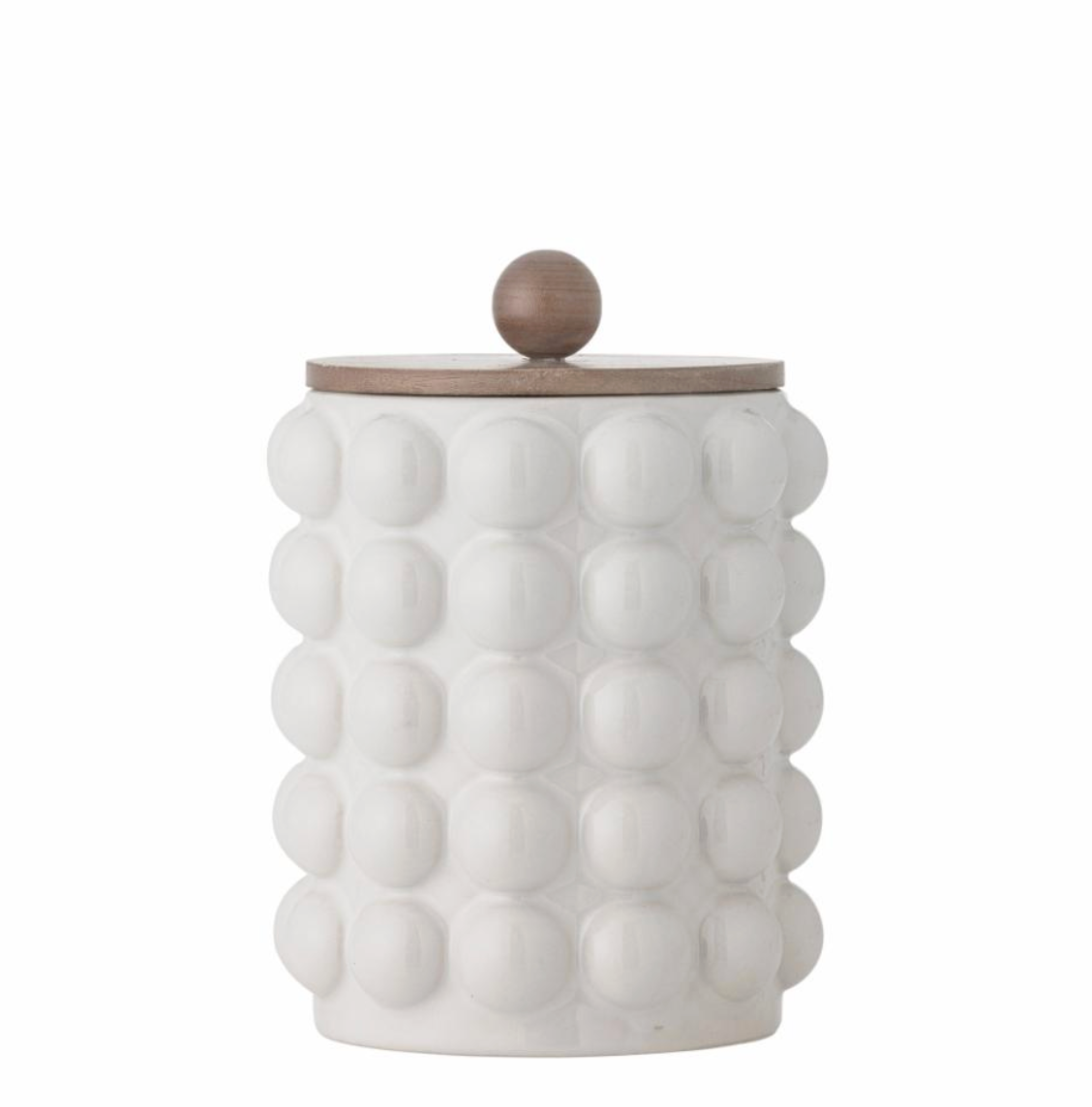 Madge Cruche avec couvercle , Blanc, Grès