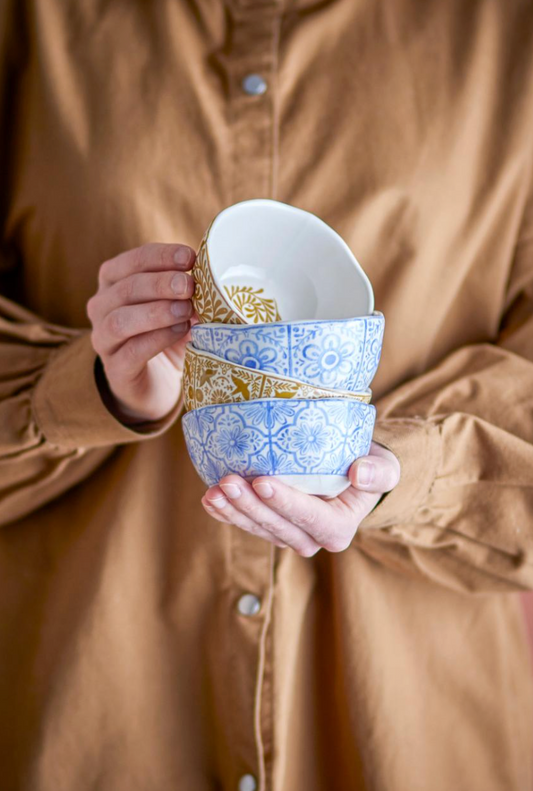 Set de 4 ,Milton Bol, Multicolore, Grès