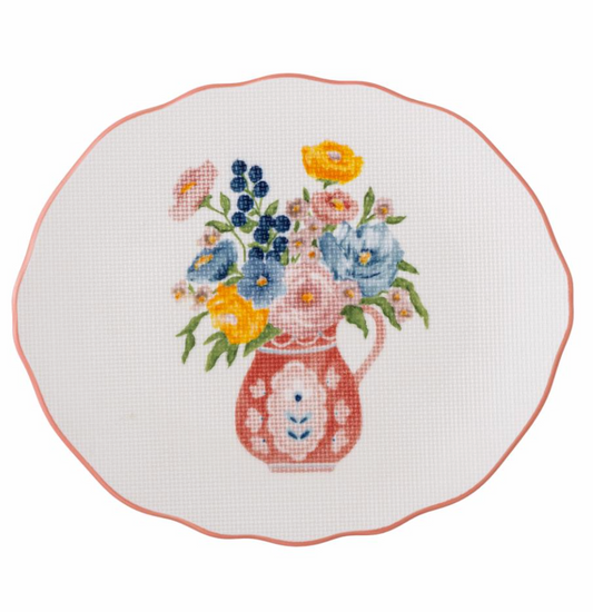 Dorothy Assiette, Rose, Grès