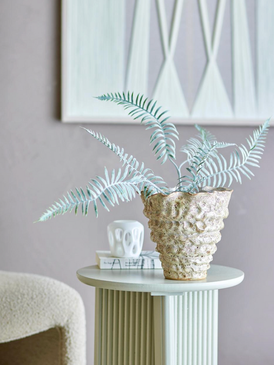 Colleen Pot de fleurs, Blanc, Grès