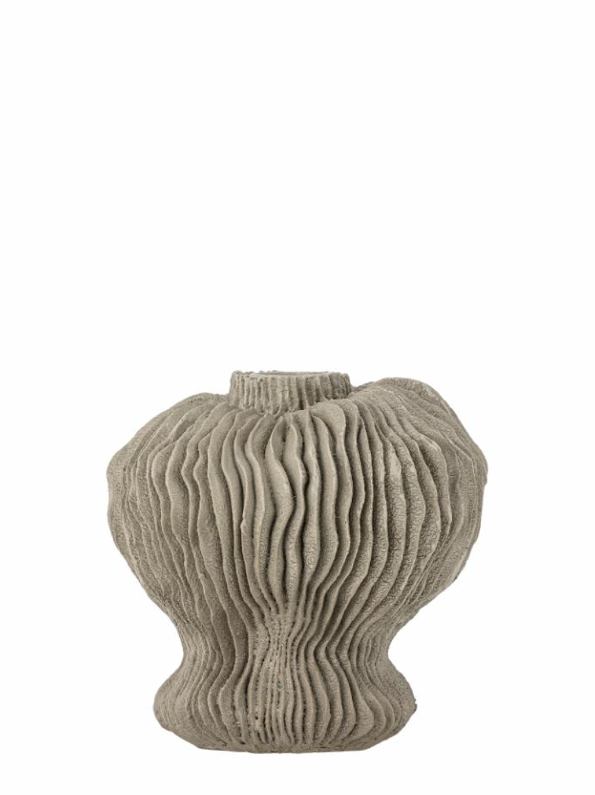 Briar Bougeoir, Gris, Polyrésine