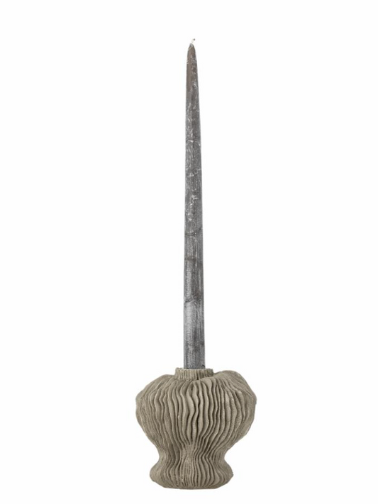 Briar Bougeoir, Gris, Polyrésine