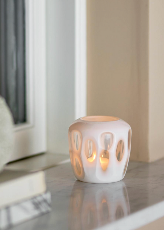 Rohan Photophore, Blanc, Verre recyclé