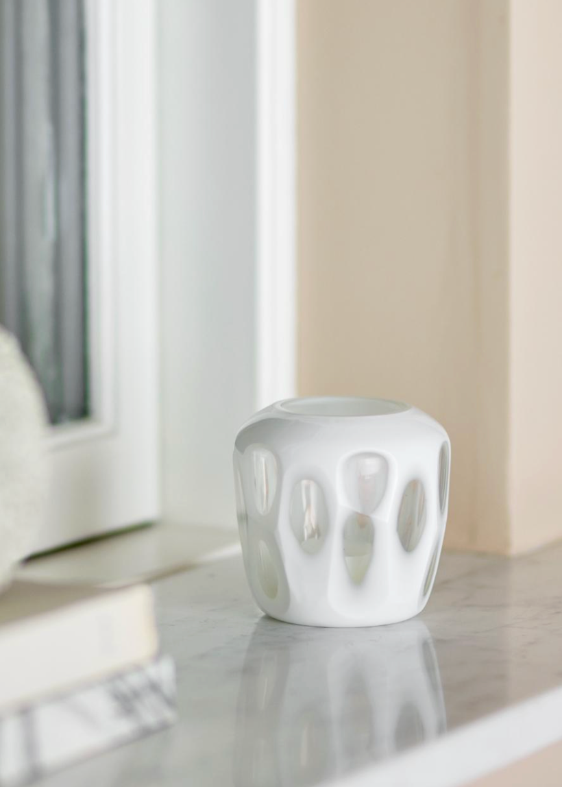 Rohan Photophore, Blanc, Verre recyclé