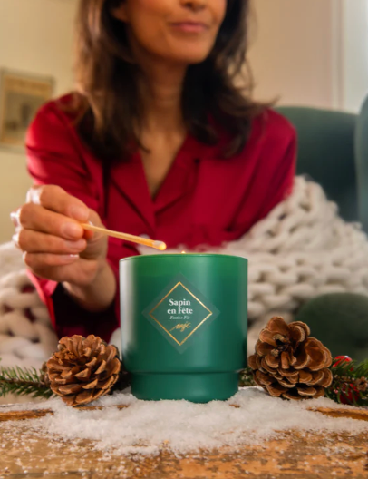 Bougie Sapin en Fête 180 GR Avec ou sans bijoux
